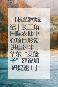 杭绍同城记｜长三角国际农批中心项目形象进度过半，华东“菜篮子”建设加码提速！