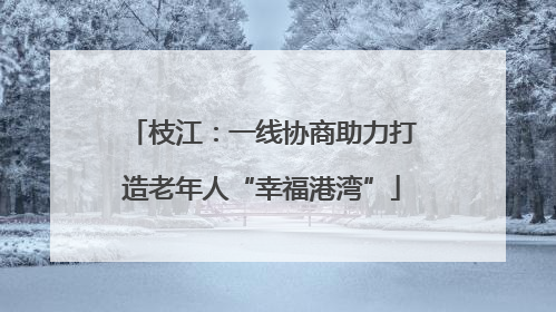 枝江：一线协商助力打造老年人“幸福港湾”