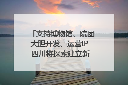 支持博物馆、院团大胆开发、运营IP 四川将探索建立新的收入分配激励机制｜新闻发布最前线