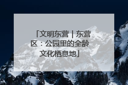 文明东营｜东营区：公园里的全龄文化栖息地