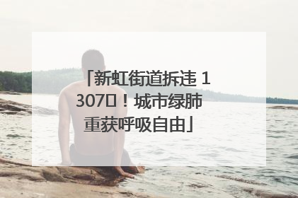 新虹街道拆违 1307㎡！城市绿肺重获呼吸自由
