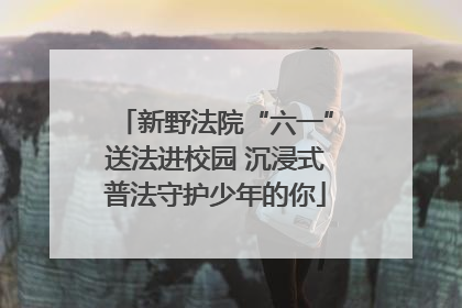 新野法院“六一”送法进校园 沉浸式普法守护少年的你