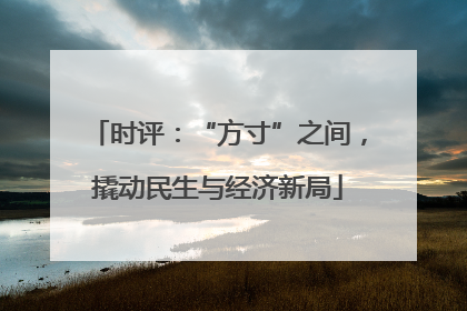 时评：“方寸”之间，撬动民生与经济新局
