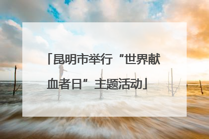 昆明市举行“世界献血者日”主题活动