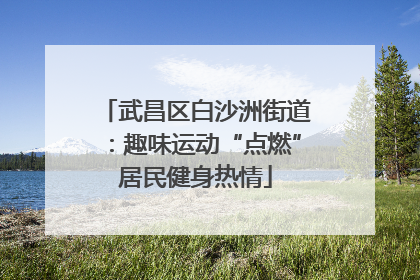 武昌区白沙洲街道：趣味运动“点燃”居民健身热情