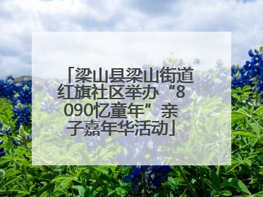 梁山县梁山街道红旗社区举办“8090忆童年”亲子嘉年华活动