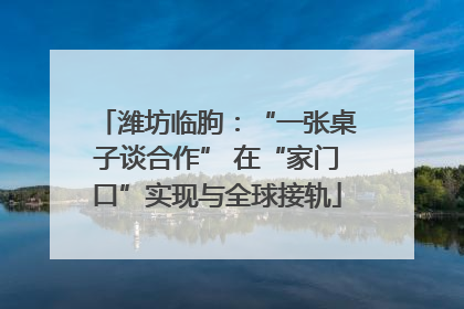 潍坊临朐：“一张桌子谈合作” 在“家门口”实现与全球接轨