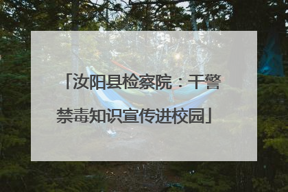汝阳县检察院：干警禁毒知识宣传进校园