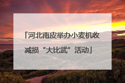 河北南皮举办小麦机收减损“大比武”活动