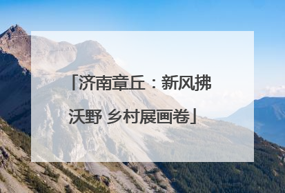 济南章丘：新风拂沃野 乡村展画卷