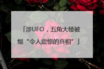 涉UFO，五角大楼被爆“令人震惊的真相”