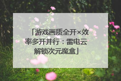 游戏画质全开×效率多开并行：雷电云解锁次元魔盒