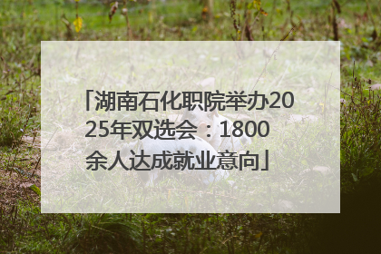 湖南石化职院举办2025年双选会：1800余人达成就业意向