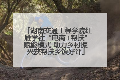 湖南交通工程学院红雁学社“电商+帮扶”赋能模式 助力乡村振兴获帮扶乡镇好评