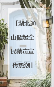 湖北通山掀起全民禁毒宣传热潮