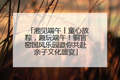 湘见端午丨童心放粽，趣玩端午！铜官窑国风乐园邀你共赴亲子文化盛宴