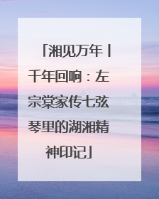 湘见万年丨千年回响：左宗棠家传七弦琴里的湖湘精神印记