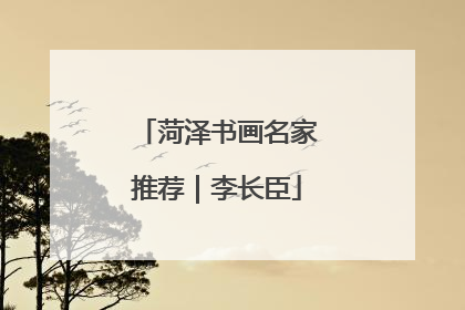 菏泽书画名家推荐｜李长臣