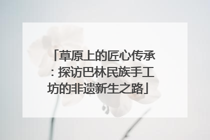 草原上的匠心传承：探访巴林民族手工坊的非遗新生之路