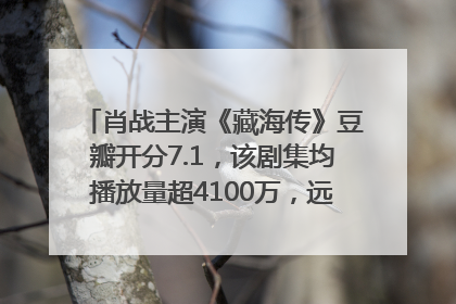 肖战主演《藏海传》豆瓣开分7.1，该剧集均播放量超4100万，远超第二名《折腰》