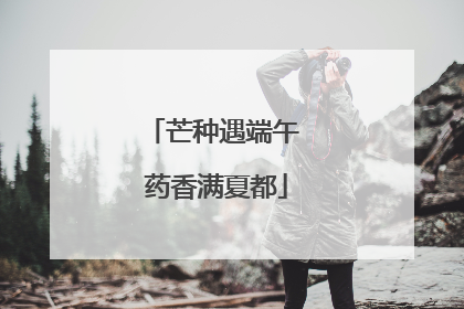 芒种遇端午 药香满夏都