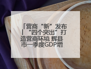 营商“新”发布丨“四个突出”打造营商环境 辉县市一季度GDP增长6.9% 36个重点项目落地