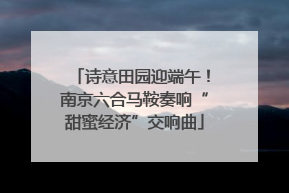 诗意田园迎端午！南京六合马鞍奏响“甜蜜经济”交响曲
