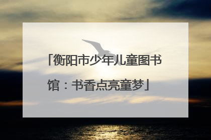 衡阳市少年儿童图书馆：书香点亮童梦