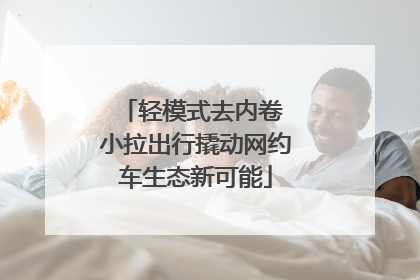 轻模式去内卷 小拉出行撬动网约车生态新可能