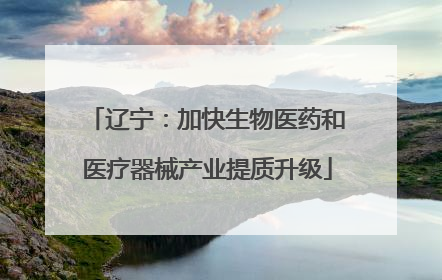 辽宁：加快生物医药和医疗器械产业提质升级