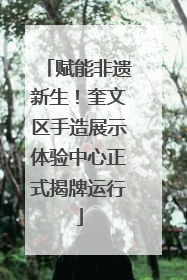 赋能非遗新生！奎文区手造展示体验中心正式揭牌运行
