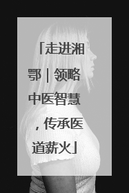 走进湘鄂｜领略中医智慧，传承医道薪火