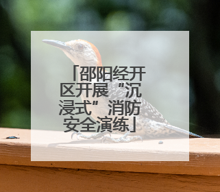 邵阳经开区开展“沉浸式”消防安全演练
