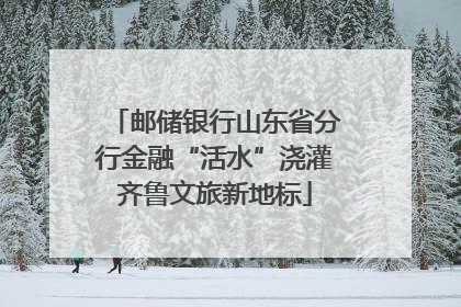 邮储银行山东省分行金融“活水”浇灌齐鲁文旅新地标