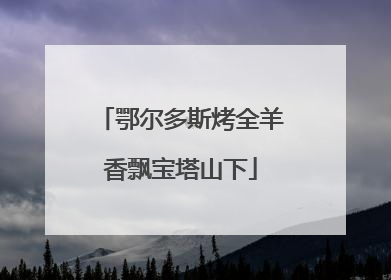 鄂尔多斯烤全羊香飘宝塔山下