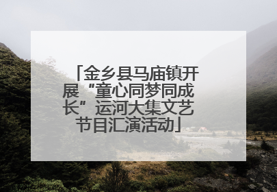 金乡县马庙镇开展“童心同梦同成长”运河大集文艺节目汇演活动