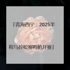 青海西宁：2025半程马拉松赛鸣枪开赛