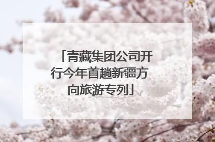 青藏集团公司开行今年首趟新疆方向旅游专列