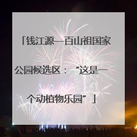 钱江源—百山祖国家公园候选区：“这是一个动植物乐园”