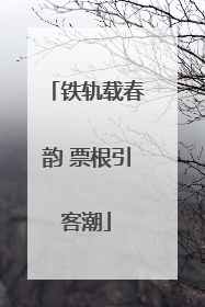 铁轨载春韵 票根引客潮