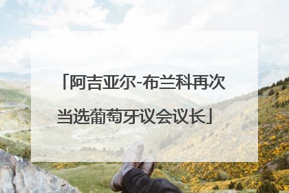 阿吉亚尔-布兰科再次当选葡萄牙议会议长