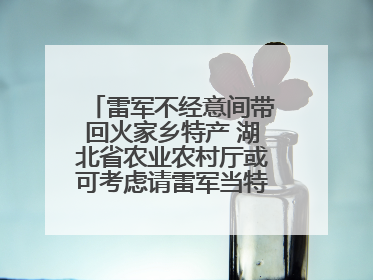雷军不经意间带回火家乡特产 湖北省农业农村厅或可考虑请雷军当特产大使