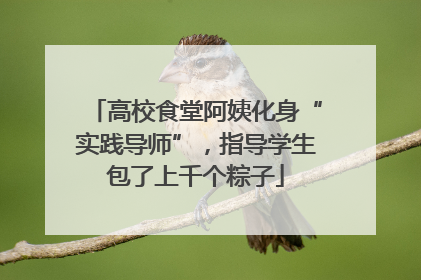 高校食堂阿姨化身“实践导师”，指导学生包了上千个粽子