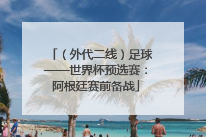 （外代二线）足球——世界杯预选赛：阿根廷赛前备战