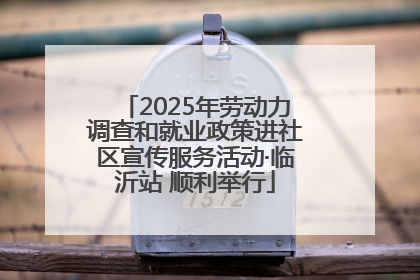2025年劳动力调查和就业政策进社区宣传服务活动·临沂站 顺利举行