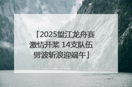 2025望江龙舟赛激情开桨 14支队伍劈波斩浪迎端午
