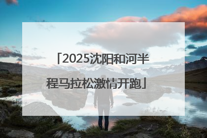 2025沈阳和河半程马拉松激情开跑