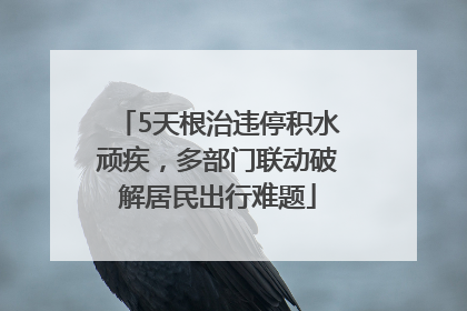 5天根治违停积水顽疾，多部门联动破解居民出行难题
