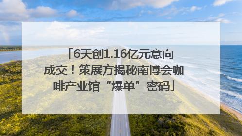 6天创1.16亿元意向成交！策展方揭秘南博会咖啡产业馆“爆单”密码