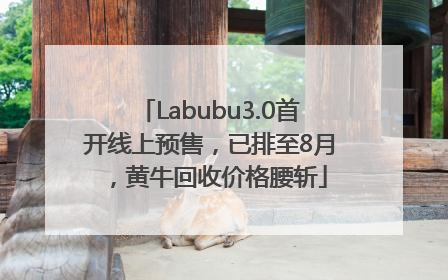 Labubu3.0首开线上预售，已排至8月，黄牛回收价格腰斩